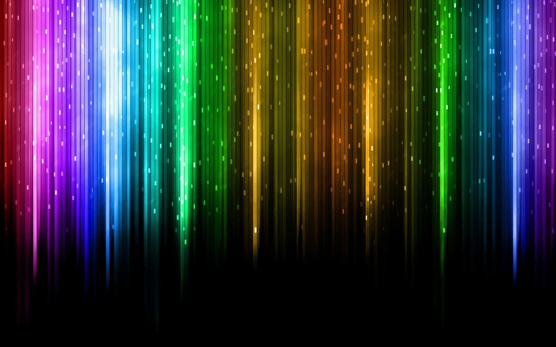 Vibrant Rainbow Light Streaks PNG Image