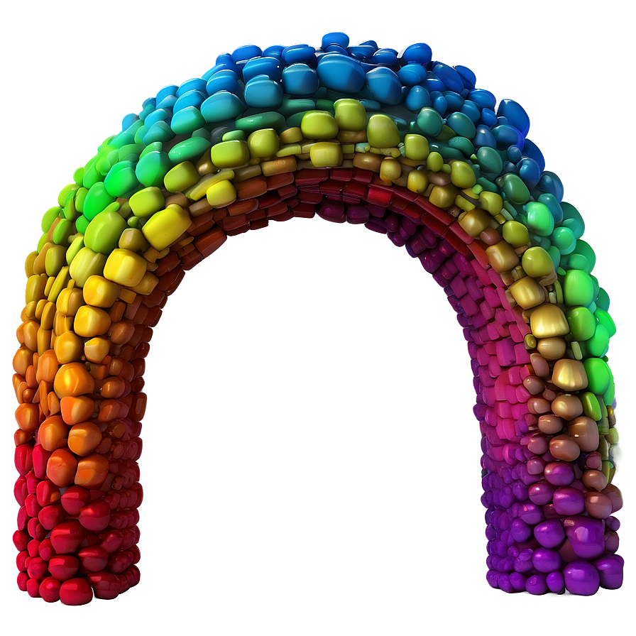 Vibrant Rainbow Spectrum Arch Png 06122024 PNG Image