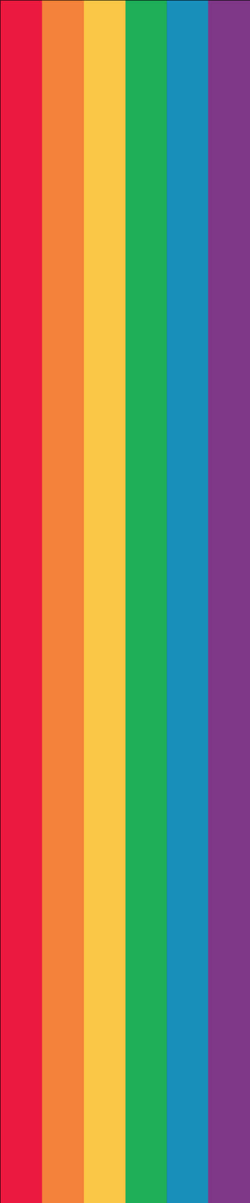 Vibrant Rainbow Stripes PNG Image