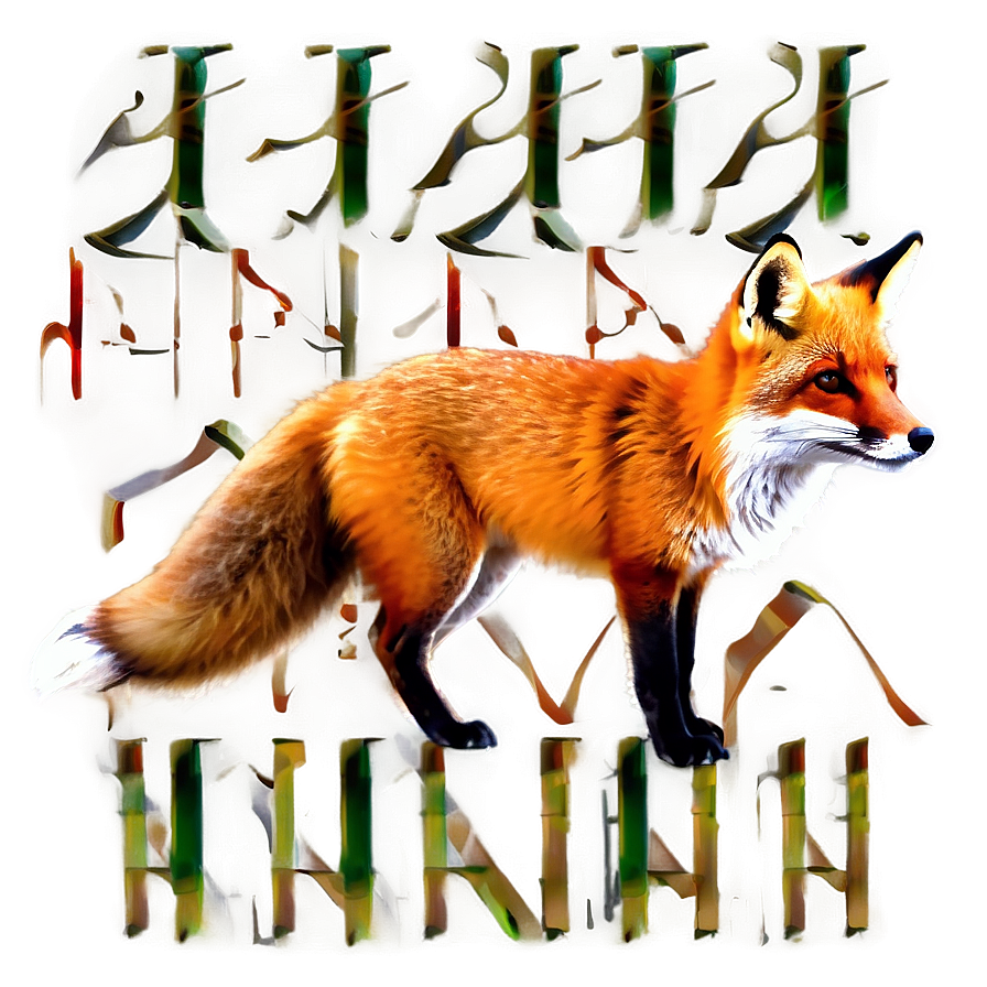 Vibrant Red Fox Png 06242024 PNG Image