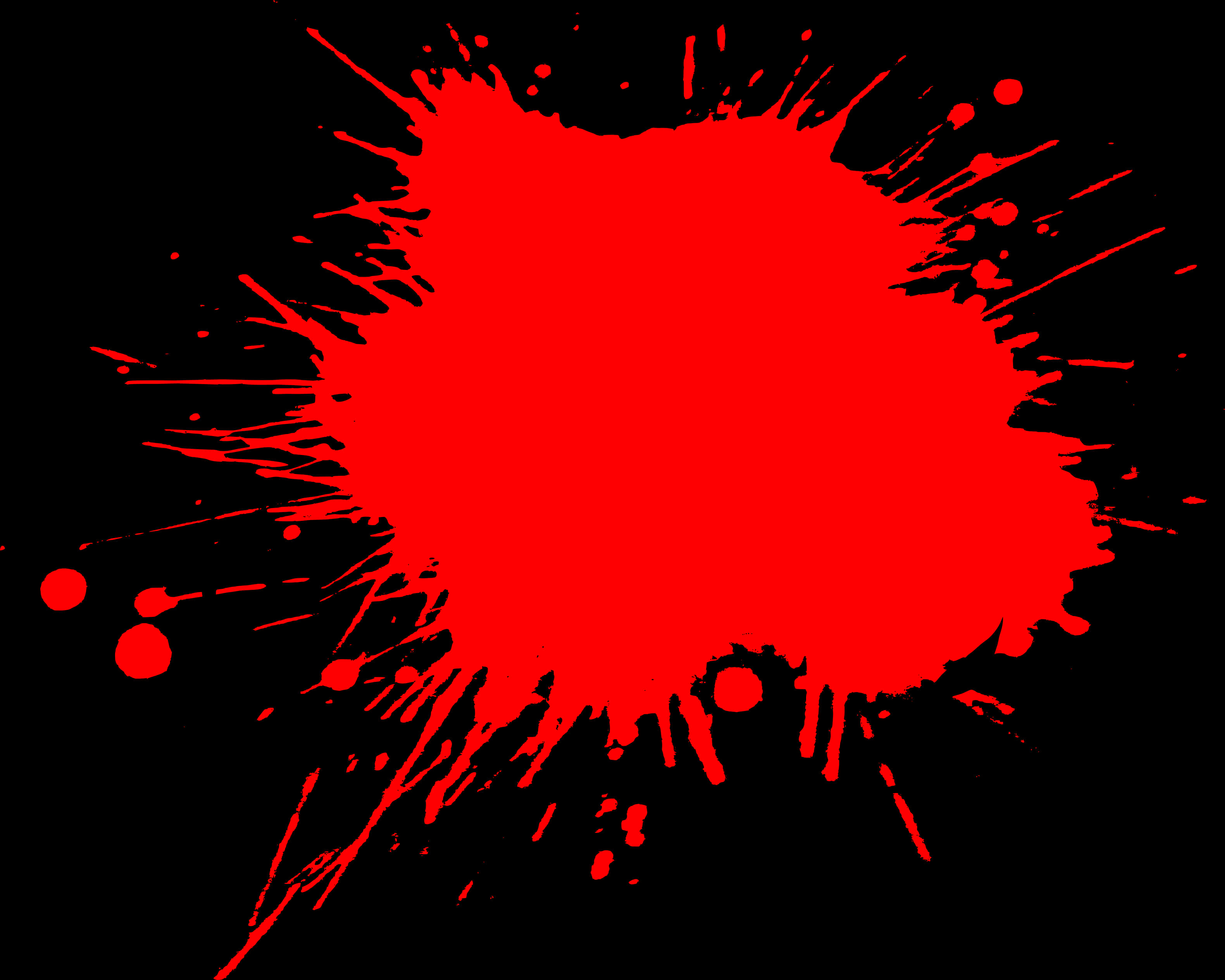 Vibrant Red Paint Splatter PNG Image