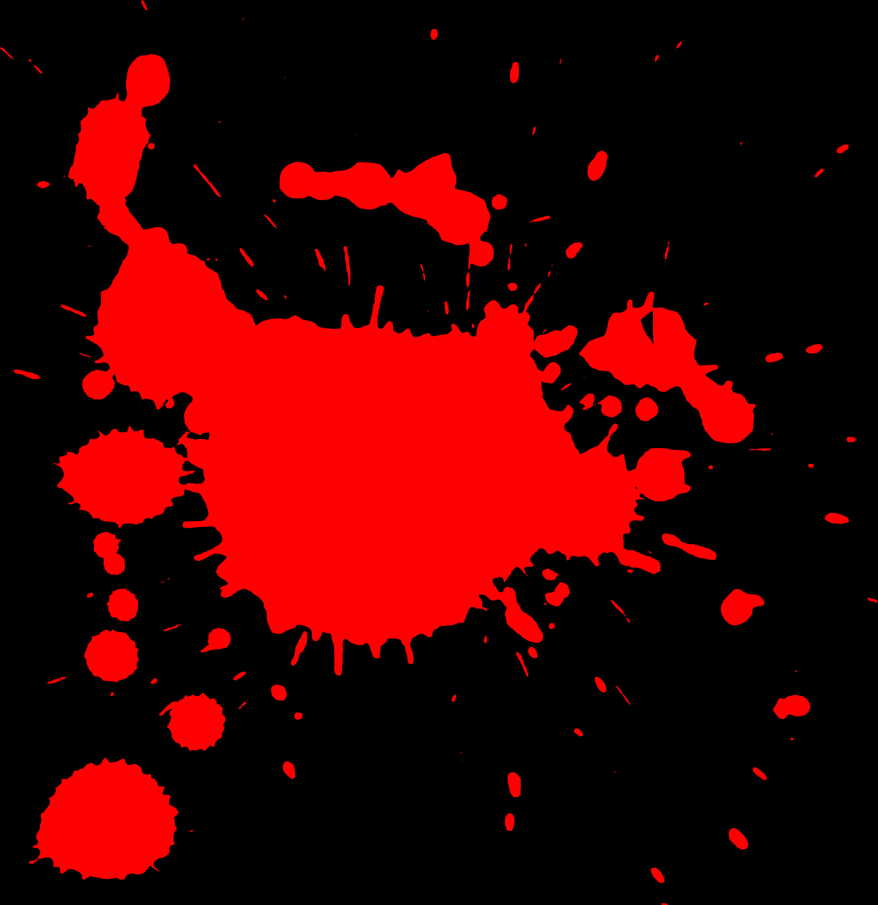 Vibrant Red Paint Splatter PNG Image