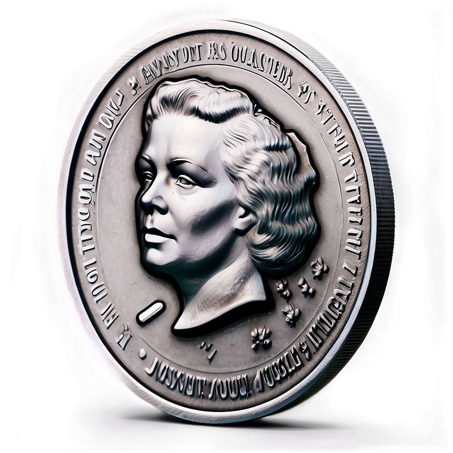 Vibrant Silver Coin Png Mir PNG Image