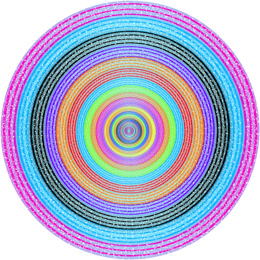 Vibrant Spiral Circle Pattern Background PNG Image