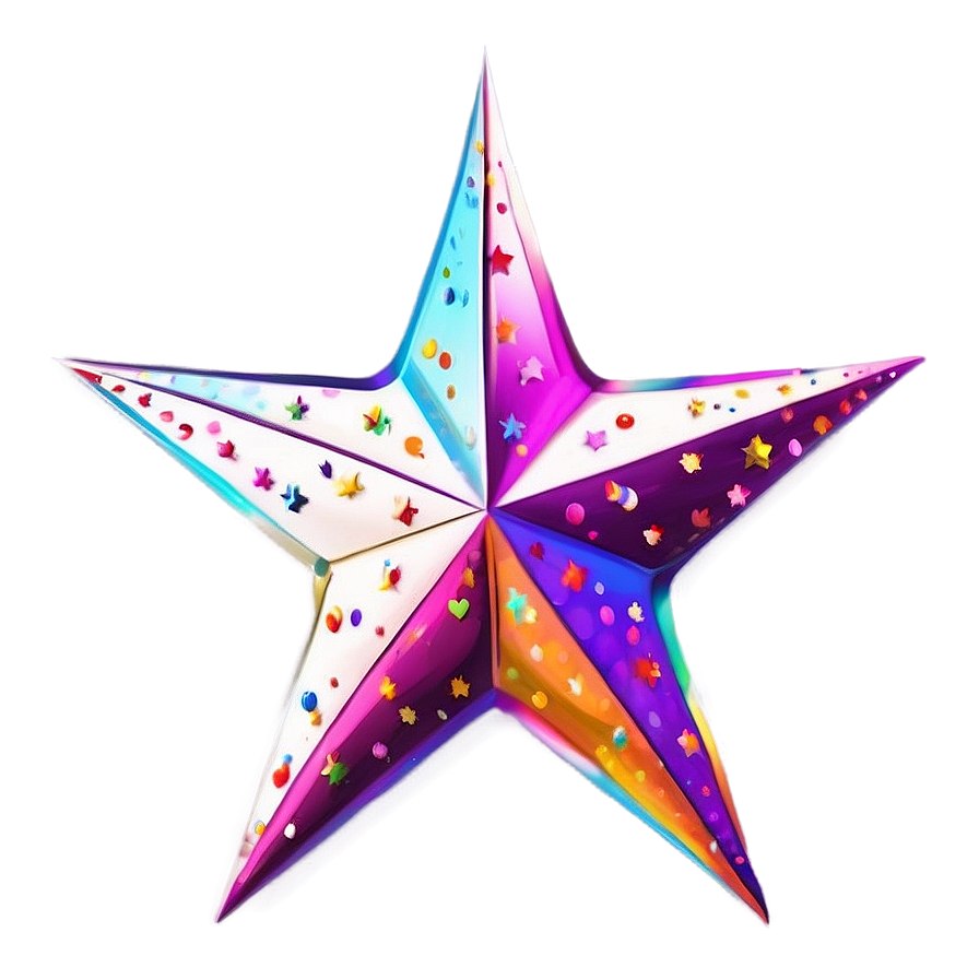 Vibrant Star Cute Png 06122024 PNG Image