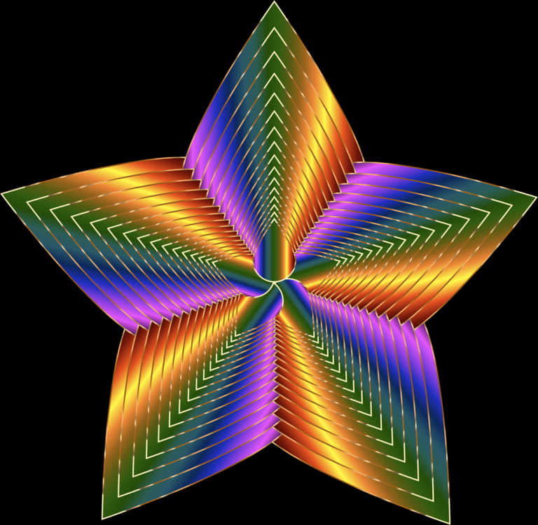 Vibrant Star Pattern PNG Image