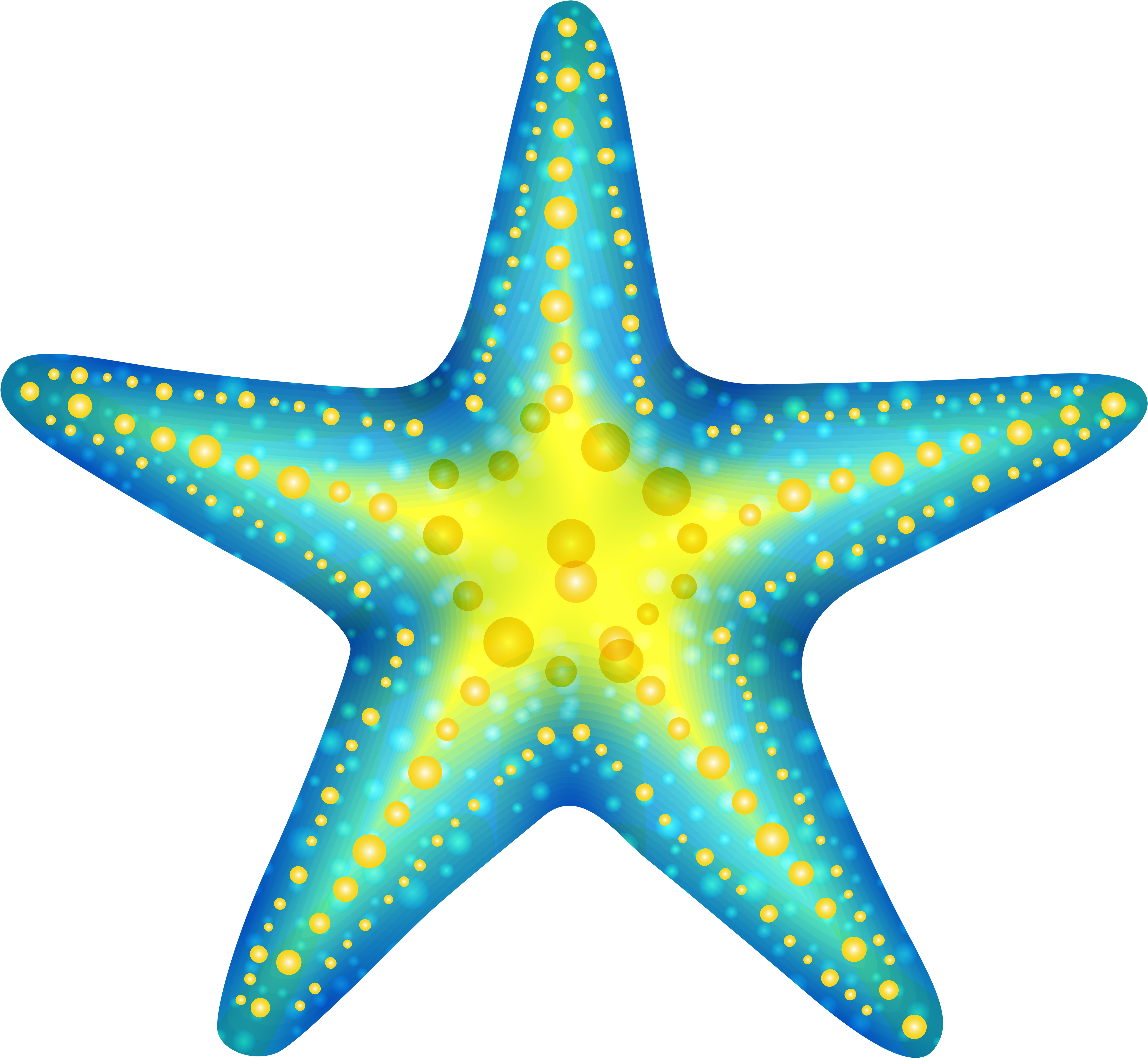 Vibrant Starfish Clipart PNG Image