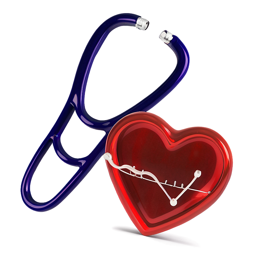 Vibrant Stethoscope Heart Png 61 PNG Image