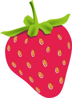 Vibrant Strawberry Graphic PNG Image