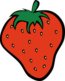 Vibrant Strawberry Graphic PNG Image