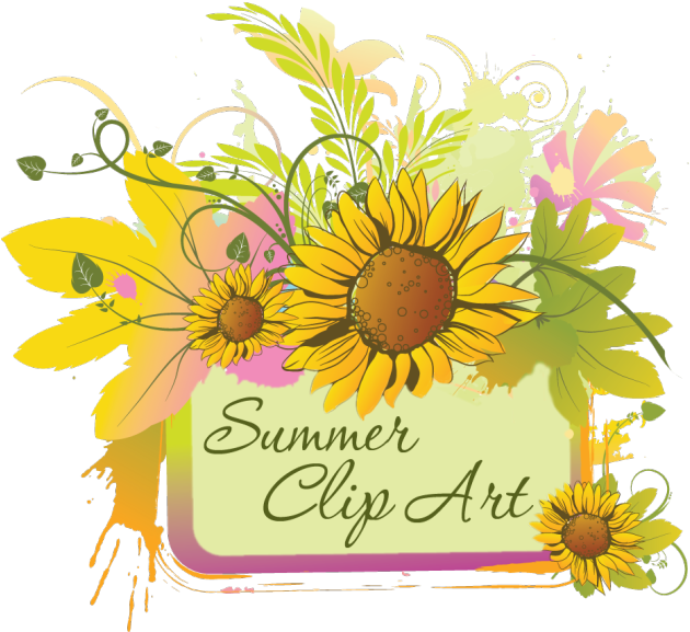 Vibrant Summer Clip Art PNG Image