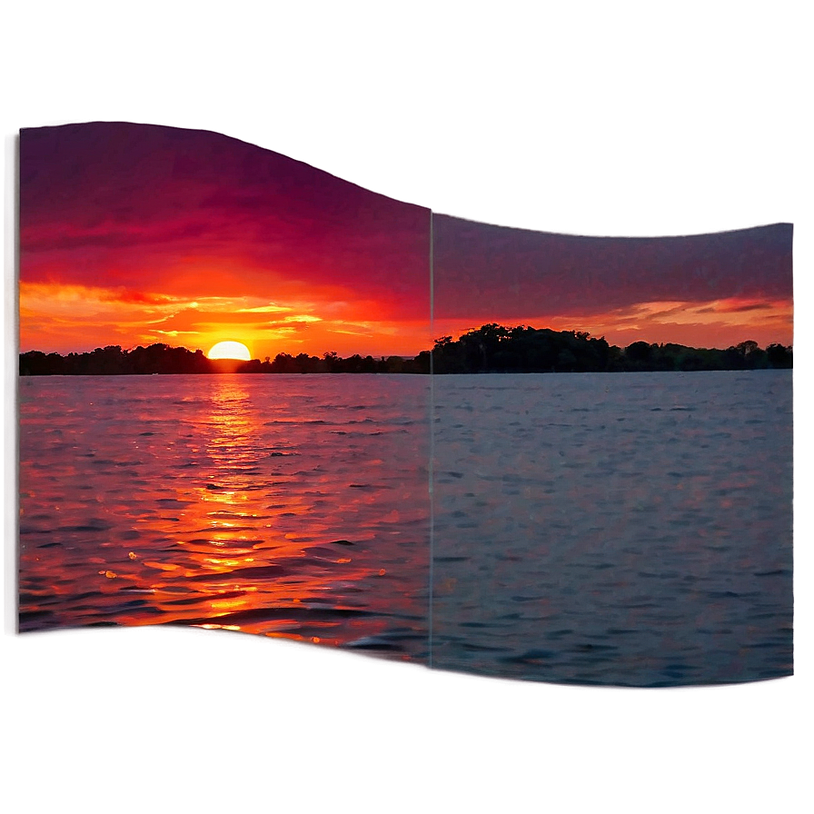 Vibrant Sunset Colors Png Qme38 PNG Image