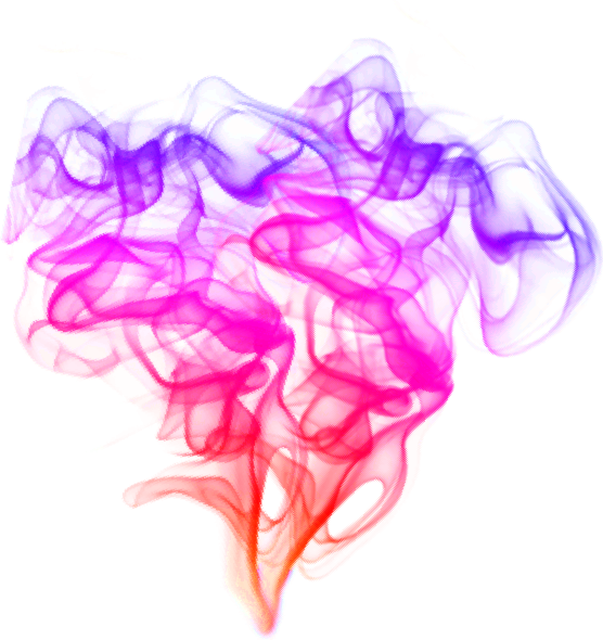 Vibrant Thermal Smoke Effect PNG Image