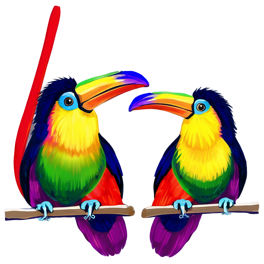 Vibrant Toucans Png Cbi PNG Image