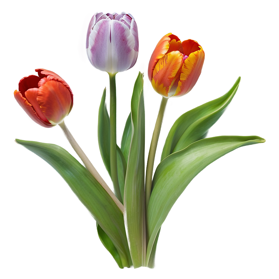 Vibrant Tulips Array Png Jiy PNG Image