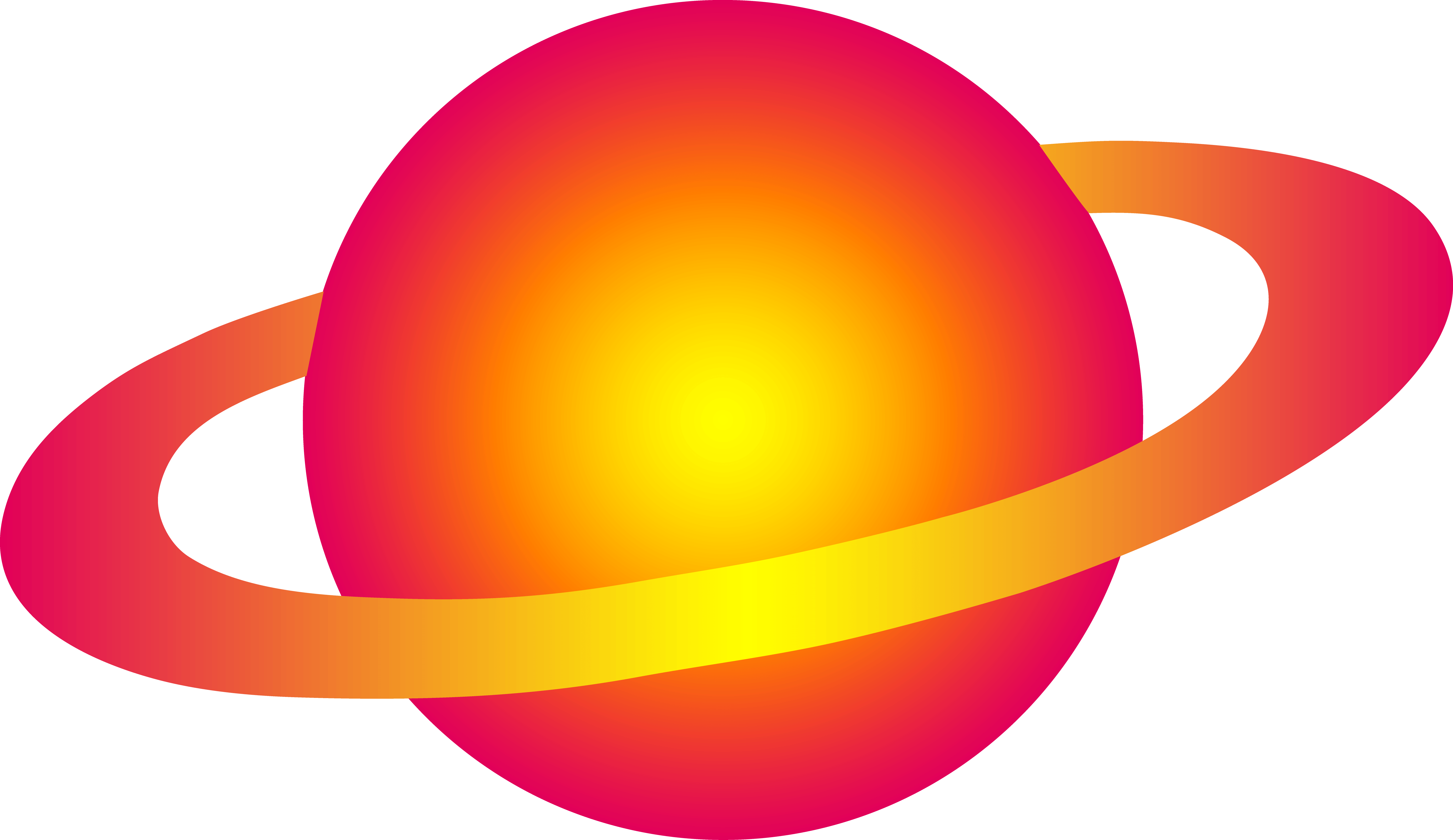 Vibrant Vector Saturn PNG Image