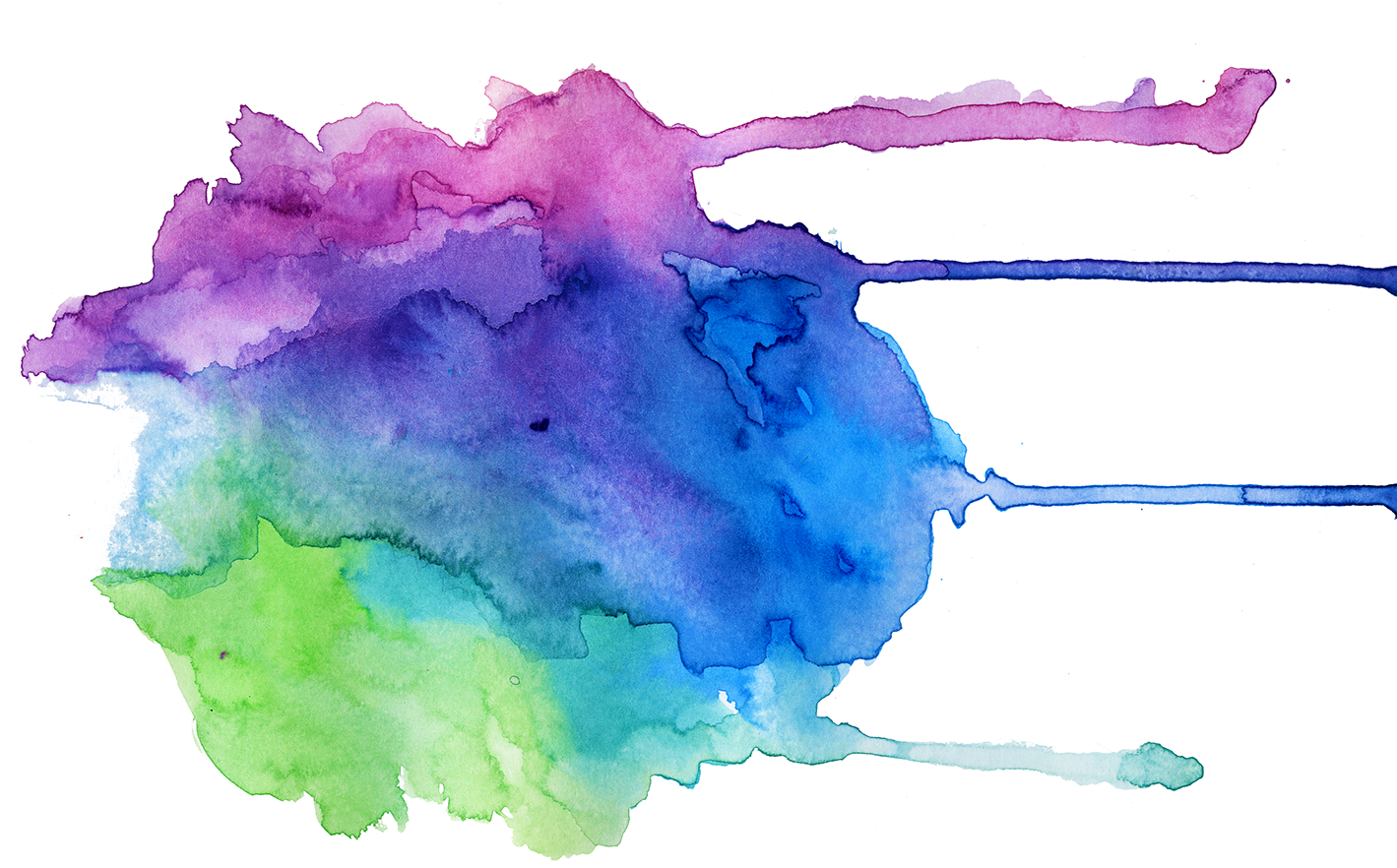 Vibrant Watercolor Splash PNG Image