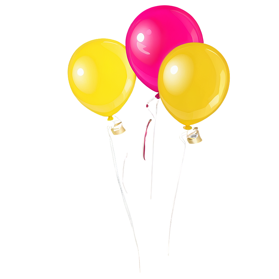 Vibrant Yellow Balloon Png 50 PNG Image