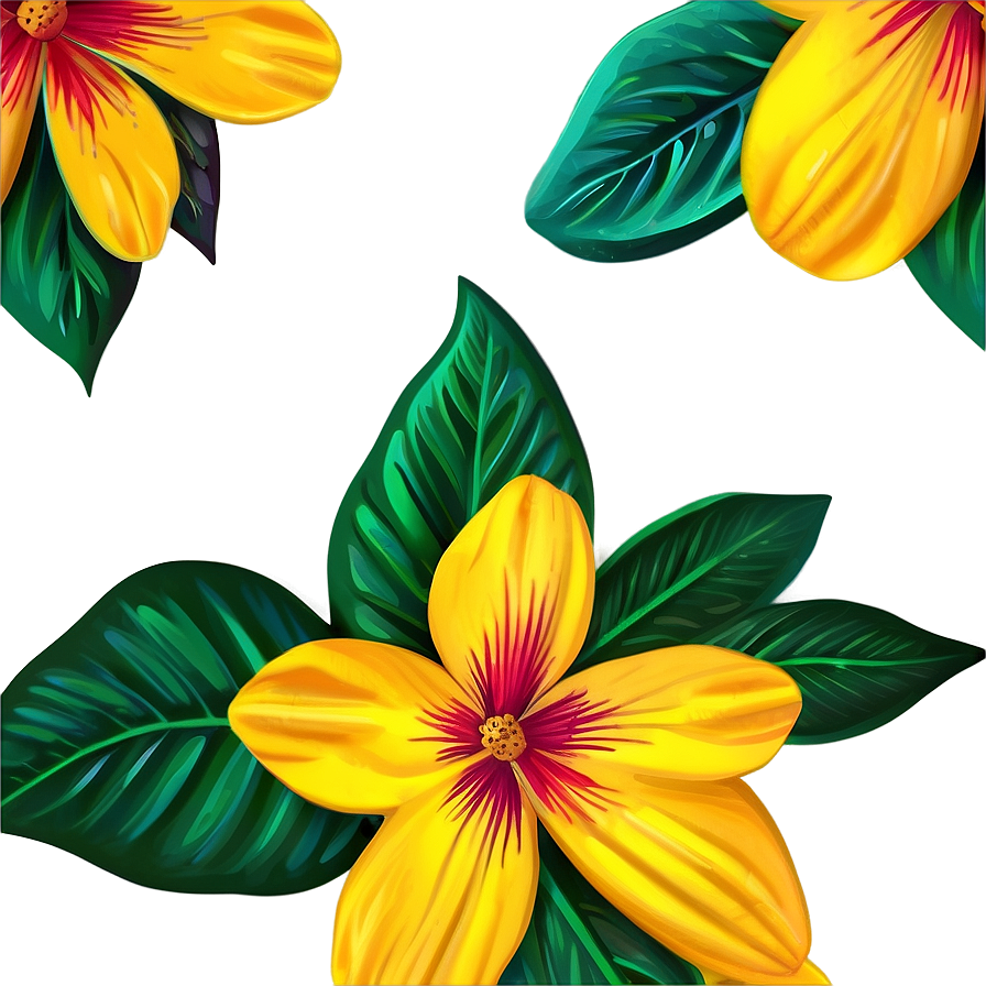 Vibrant Yellow Flowers Png 17 PNG Image