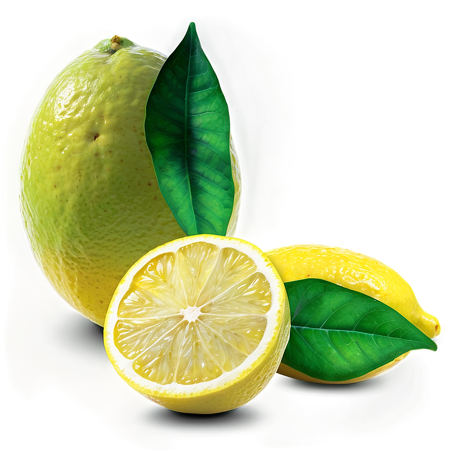 Vibrant Yellow Lemon Png Mus14 PNG Image