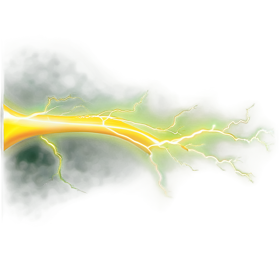 Vibrant Yellow Lightning Illustration Png Mwk PNG Image