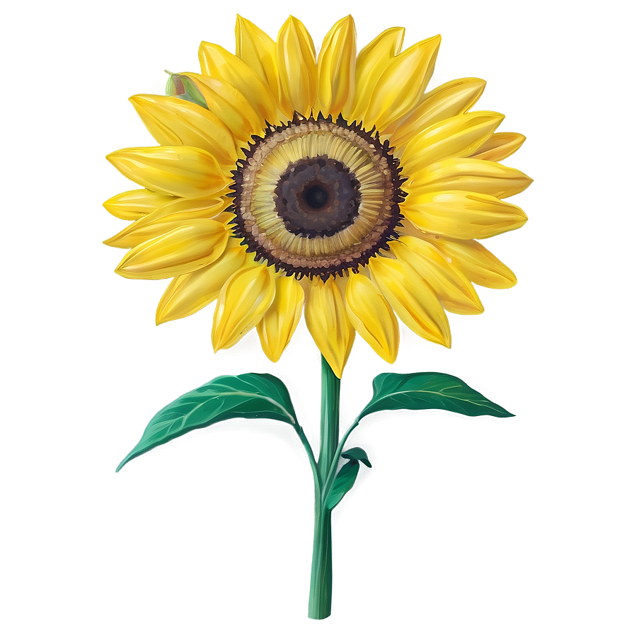 Vibrant Yellow Sunflower Png 93 PNG Image