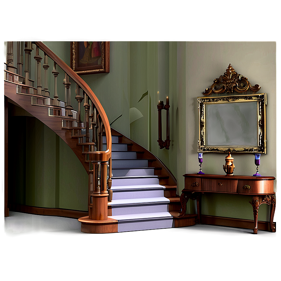 Victorian Staircase Png 06122024 PNG Image