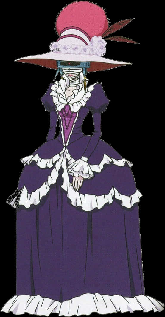 Victorian Style Anime Character PNG Image