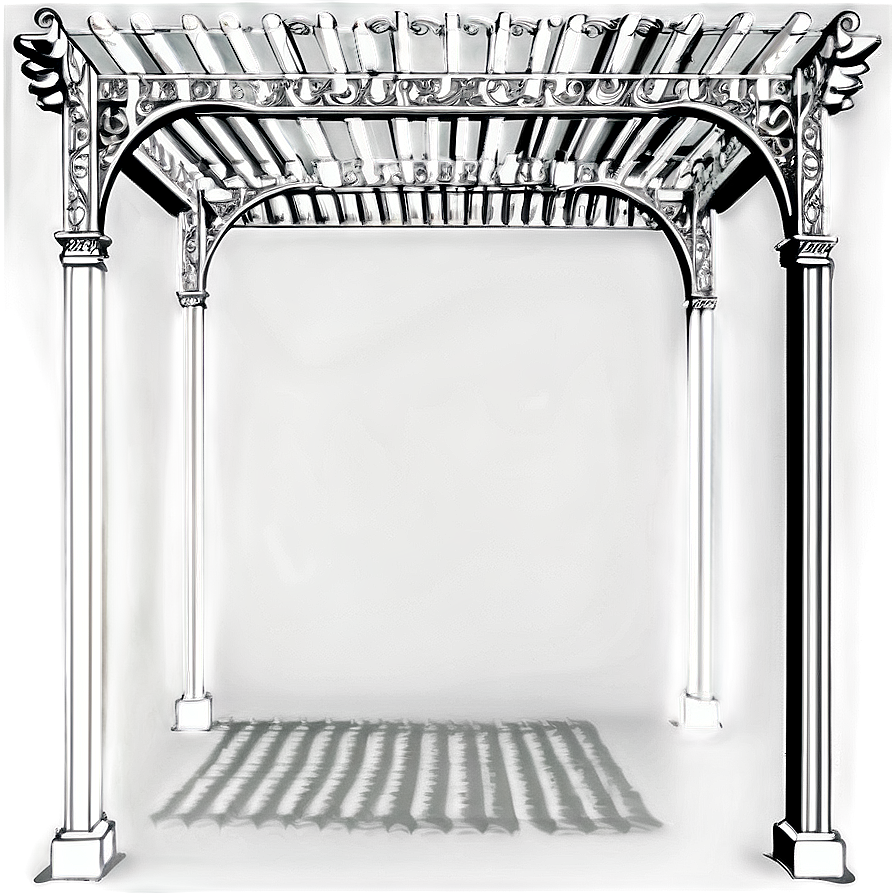 Victorian Style Pergola Png Dew PNG Image