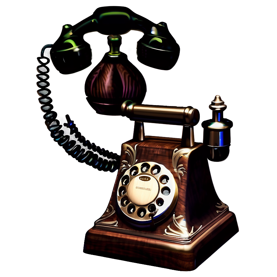 Victorian Style Telephone Png 05252024 PNG Image