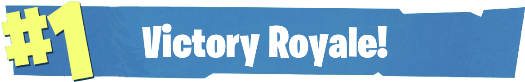 Victory Royale Banner PNG Image