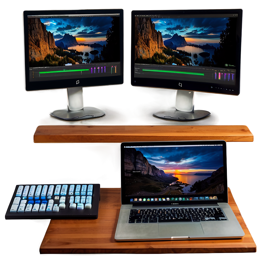 Video Editing Studio Setup Png 06262024 PNG Image