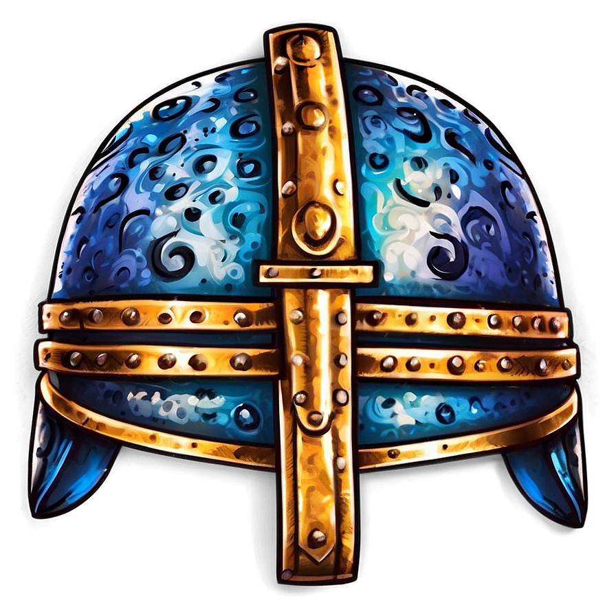 Viking Helmet Illustration Png 06132024 PNG Image