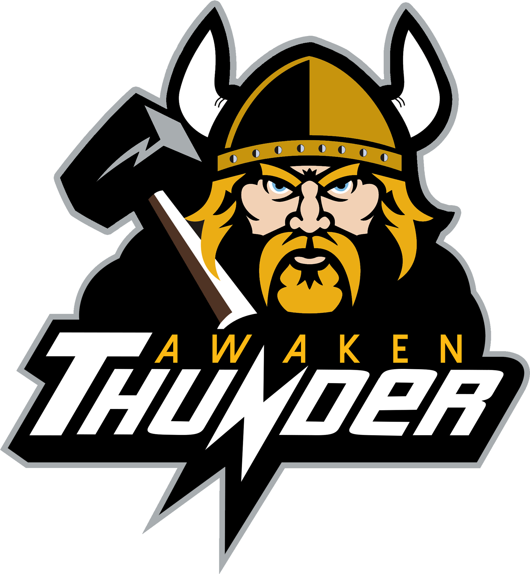 Viking Thunder Mascot Logo PNG Image