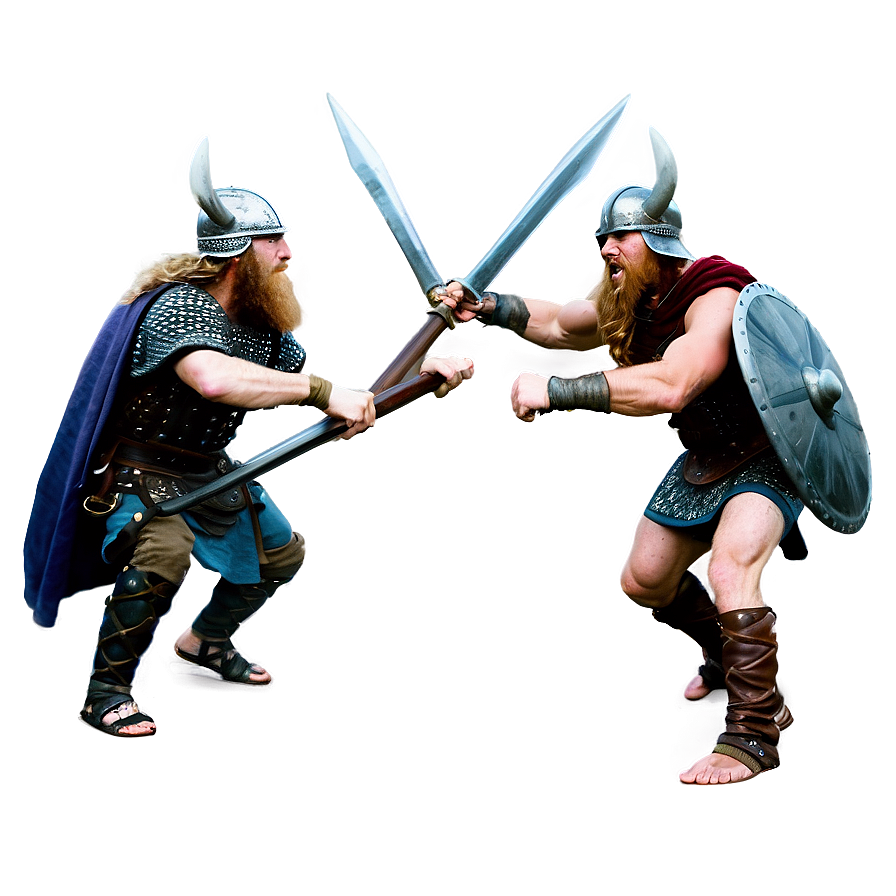 Viking Warriors Battle Png Lxd PNG Image