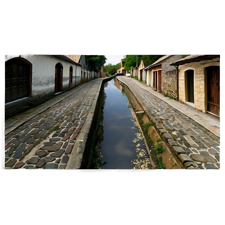 Village Cobblestone Alley Png 06252024 PNG Image