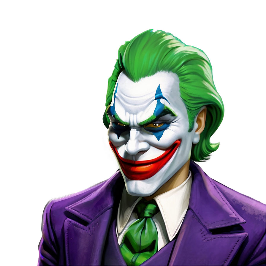 Villainous Joker Grin Png Ygf PNG Image