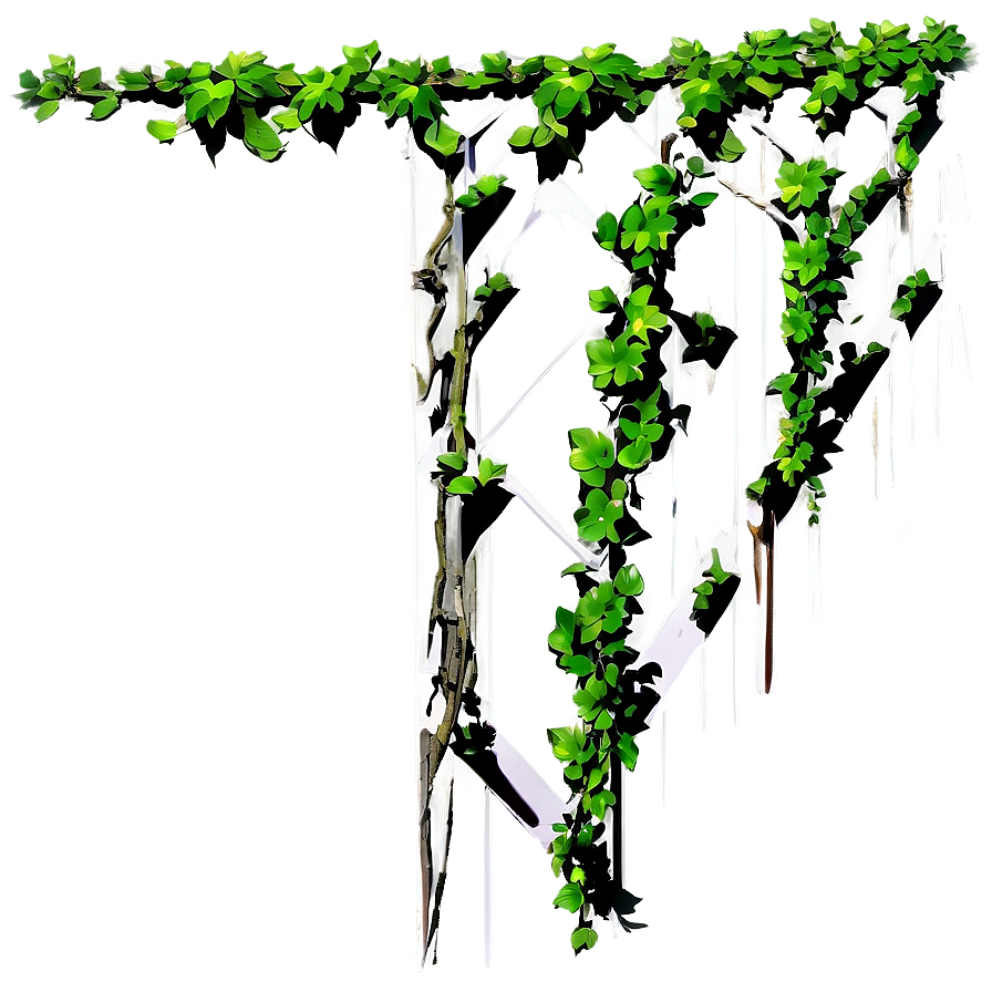 Vine Adorned Letter M PNG Image