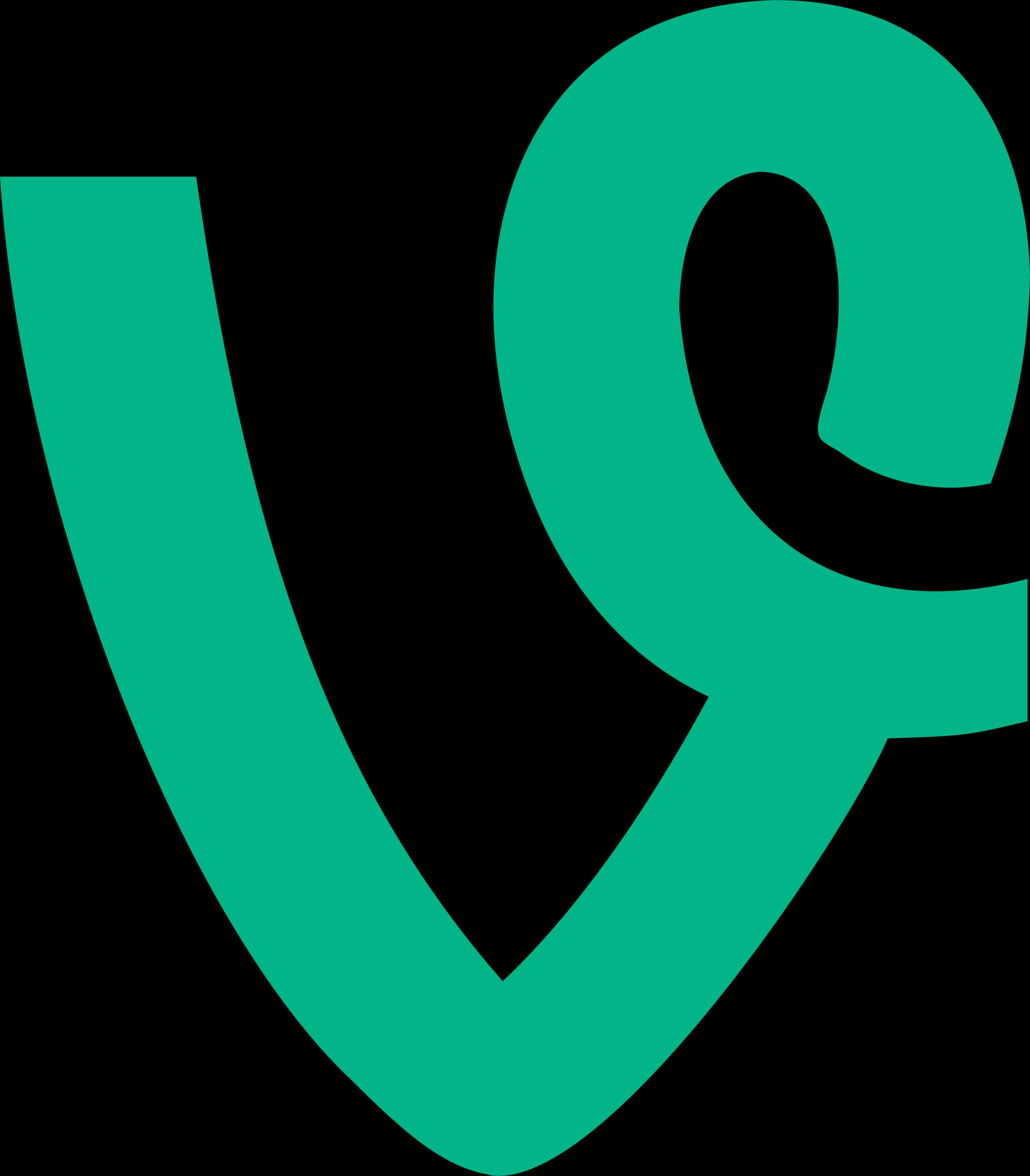 Vine App Logo Green Background PNG Image