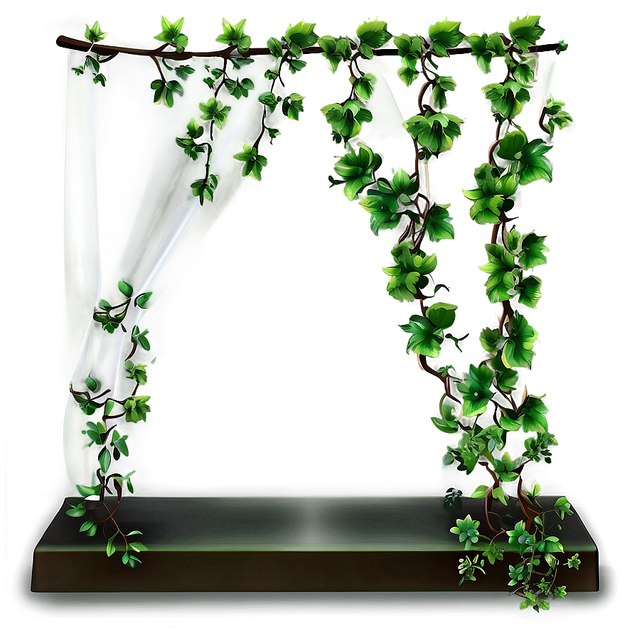 Vine Encased Glass Letter N PNG Image