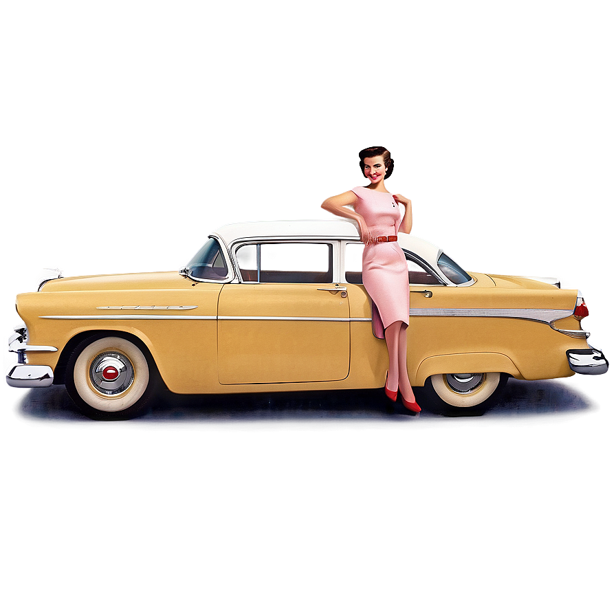 Vintage 1950s Automobile Ads Png Rvs PNG Image