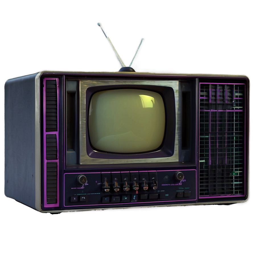 Vintage 80s Tv Graphics Png Cdb PNG Image