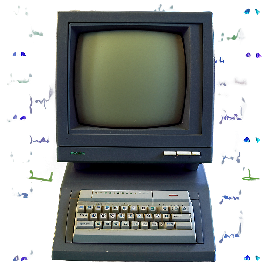 Vintage 90s Computer Png Ovp7 PNG Image