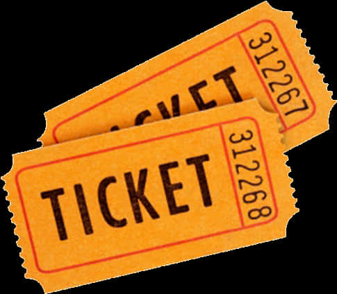 Vintage Admission Tickets PNG Image