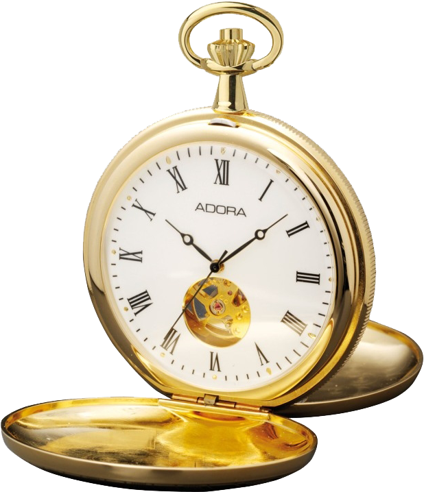 Vintage Adora Pocket Watch PNG Image