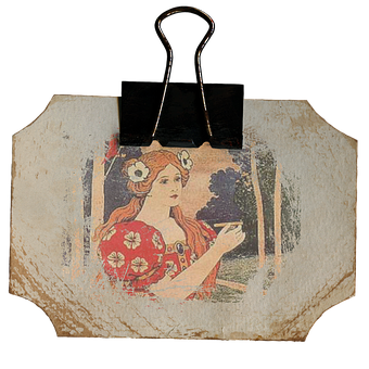 Vintage Art Nouveau Clip PNG Image