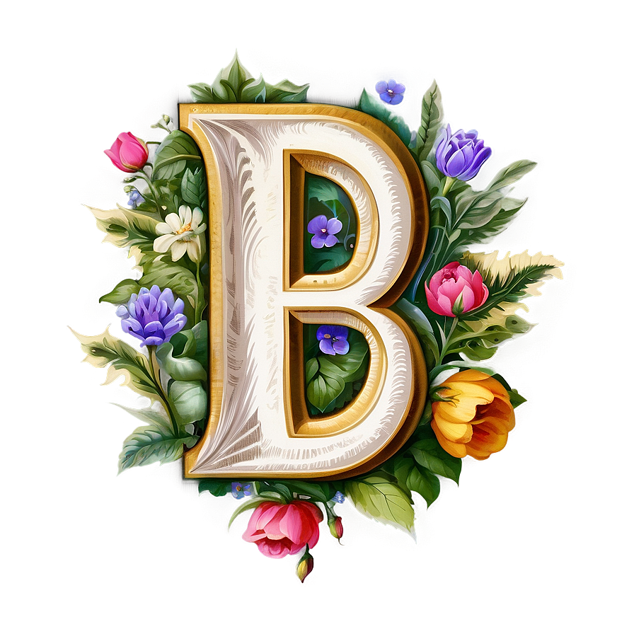 Vintage B Letter Png Yns29 PNG Image