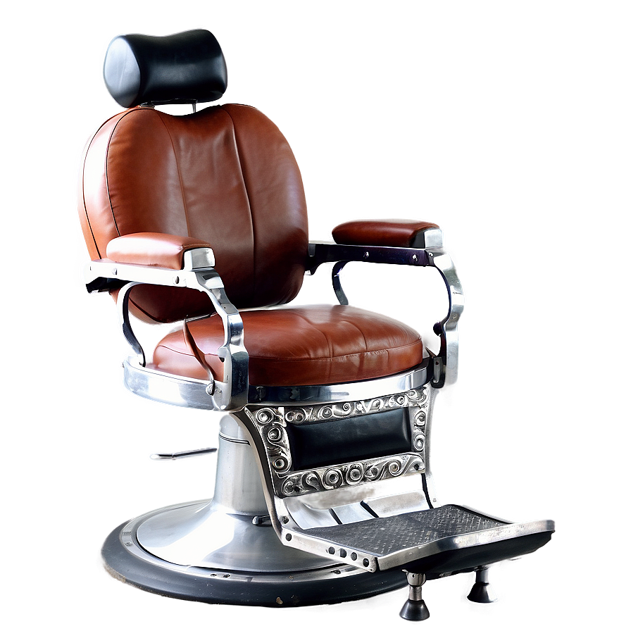 Vintage Barber Chair Png Tka PNG Image