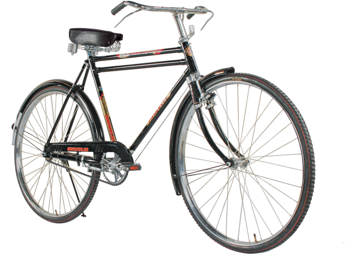 Vintage Black Bicycle PNG Image