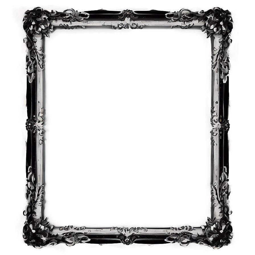 Vintage Black Frame Png 93 PNG Image